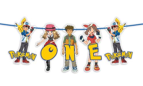 Card Stock 250 GSM Pokemon One Banner Birthday Party Multisize