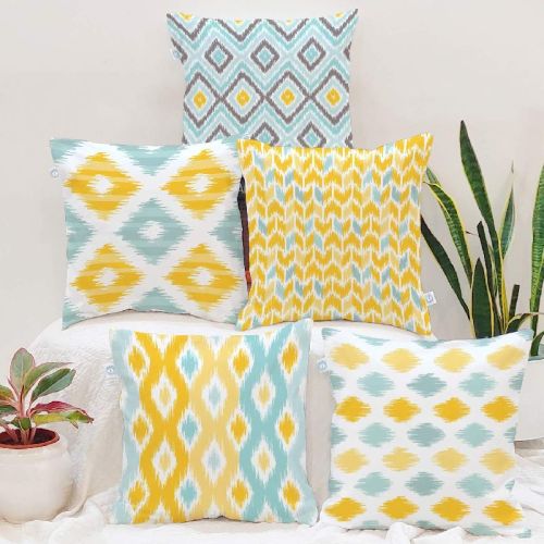 Printed Cotton Cushion Cover, Size : 40cmx40cm, 45cmx45cm, 50cmx30cm