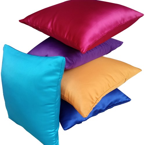 Plain Silk Cushion Cover, Size : 40cm X 40cm, 45cm X 45cm, 50cm X 30cm