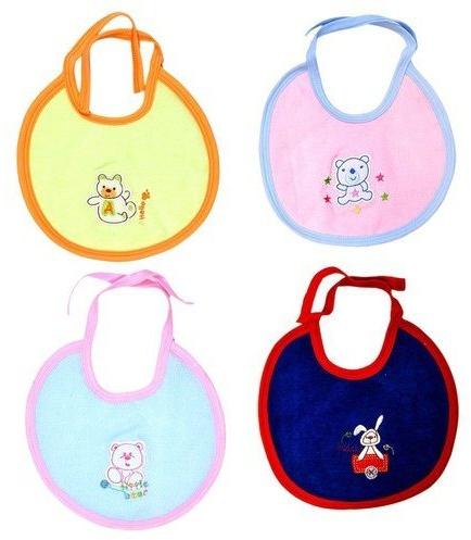Chinmay Kids Printed Baby Round Bib Set, Packaging Type : Packet