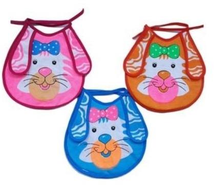 Cartoon Print Baby Bib Set, Packaging Type : Packet