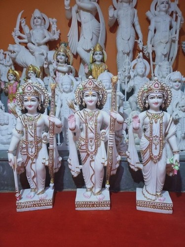 Natural Printed Marble RAM Darbar, For Temple