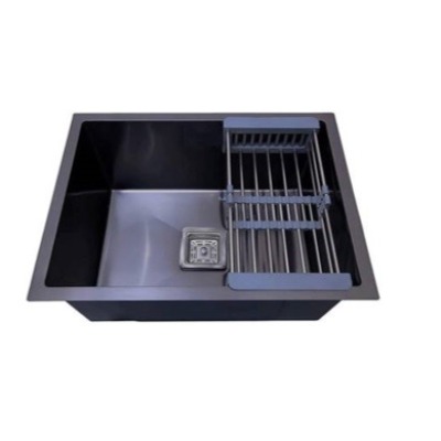 SS Black Coated Hand Made HY Duty Kitchen Sink