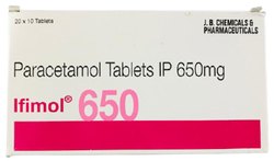 Paracetamol Tablets IP 650mg, Packaging Type : BOX