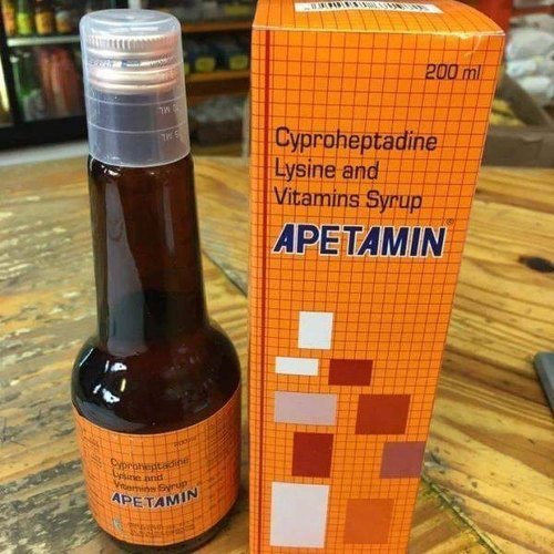 Apetamin Syrup, For Pharmaceutical Industry, Form : Liquid