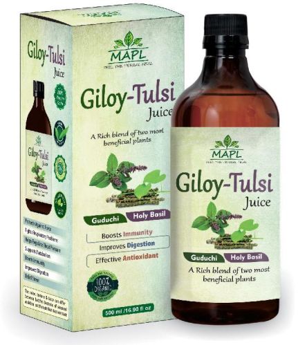 MAPL Giloy Tulsi Juice, Purity : 100 % Herbal Extract