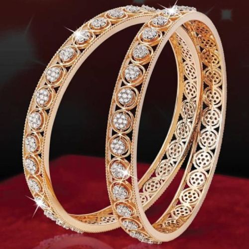 Round Bridal Wear Diamond Studded Bangle, Gender : Ladies