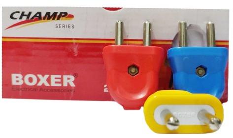 Polished Plastic 2 Pin Champ Plugs, For Electrical Fittings, Feature : Corrosion Proof, Durable, Superior Quality