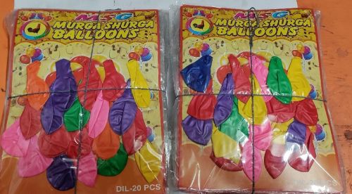 Rubber Murga Shurga Circular Balloons, Size : Standard