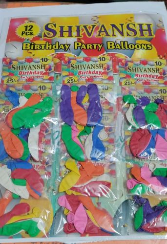 Rubber Shivansh Circular Balloons, Size : Standard