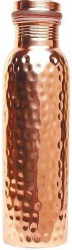 1 L Diamond Hammered Copper Bottle, Cap Type : Screw