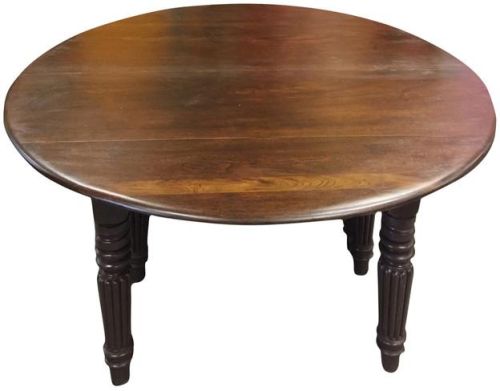 Polished Plain Wooden Round Table, Color : Brown