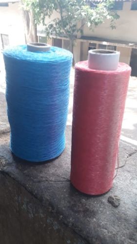Dyed HDPE Fibrillated Yarn, Style : Twisted
