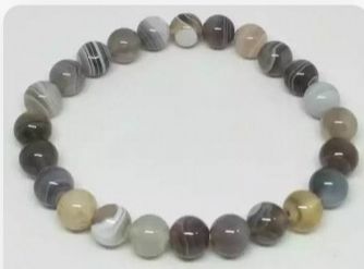 Polished Botswana Agate Bracelet, Feature : Fine Finishing, Good Quality, Light Weight, Shiny Look