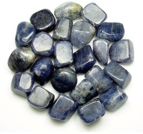 Polished Iolite Tumbled Stone, For Jewellery, Feature : Fine Finish, Shiny