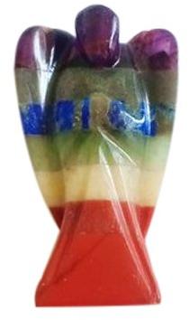 Saven Chakra Agate Stone Angel, For Office, Home, Style : Antique