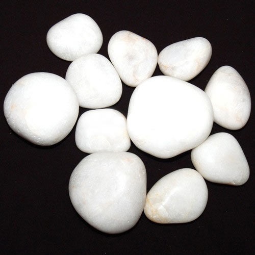 Polished Plain White King Tumbled Stone, Size : 10x10Inch, 12x12Inch