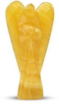 Yellow Aventurine Agate Stone Angel, For Office, Home, Style : Antique