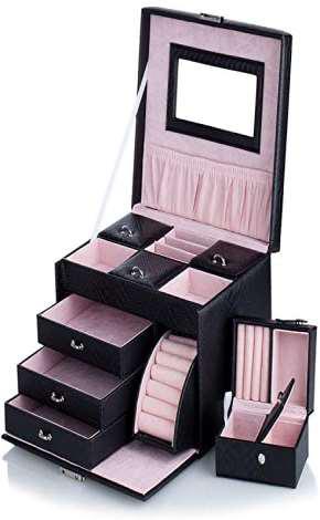 Polished Plain Jewellery Organiser Box, Shape : Rectangular