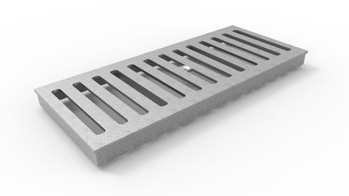 Concrete Rectangular Drain Cover, Color : Grey