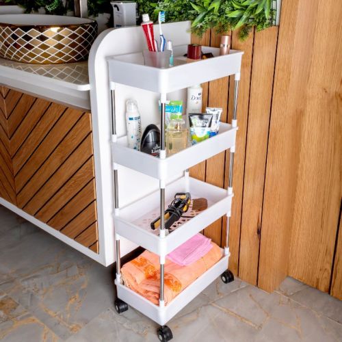 4 Layer Storage Organizer Rack, For Storing Household Items