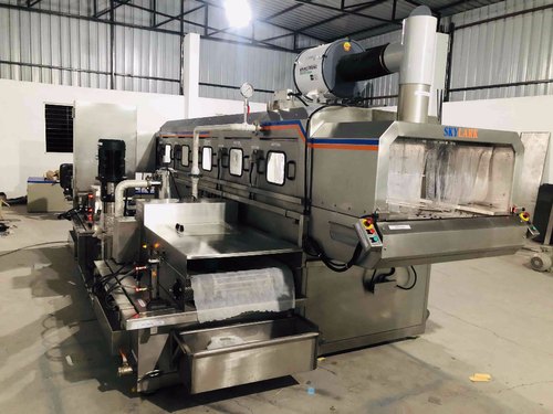 Stainless Steel Conveyorized Component Cleaning Machine, For Industrial