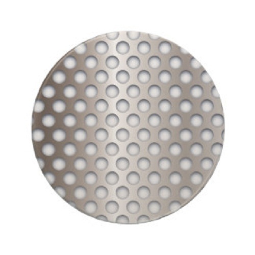 Matte Finished Metal Lipped Hole Perforated Circles, For Industrial