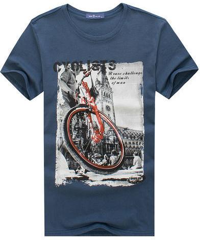 Cotton Mens Printed T-shirt, Technics : Attractive Pattern