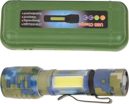 Mini Rechargeable Pocket Torch Light Zoom COB USB Charging LED Water Proof DP Torch (Black : Rechar