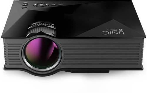 UNIC UC46 (1200 Lm / Wireless / Remote Controller) Portable Projector (Black)