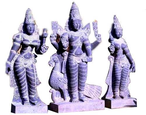 Polished Soapstone Murugan Statue, Packaging Type : Carton Box