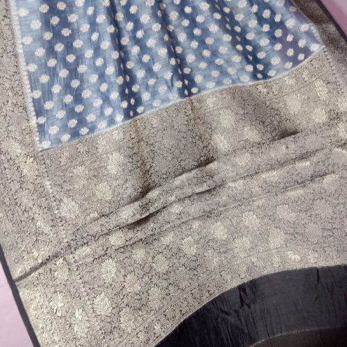 Unstitched Pure Linen Silk Saree, For Dry Cleaning, Technics : Woven