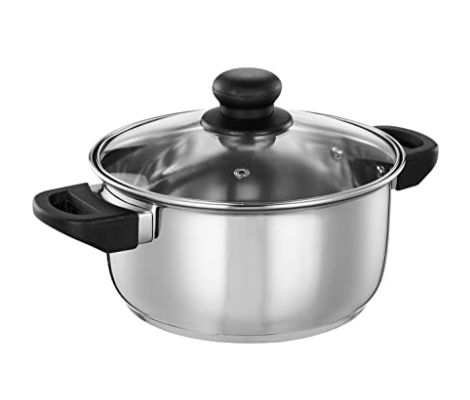 Stainless Steel Dutch Oven With Glass Lid