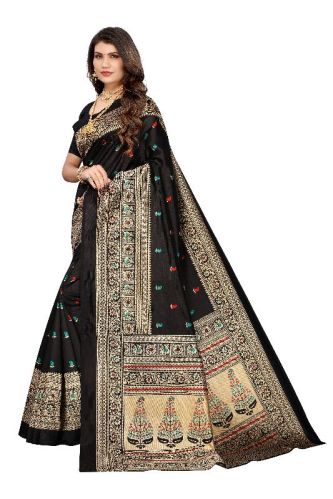 Unstitched PF-374 Art Silk Sarees, Occasion : Wedding Wear