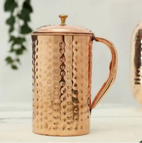 Antique Copper Water Jug, Storing Capacity : 5-10ltr