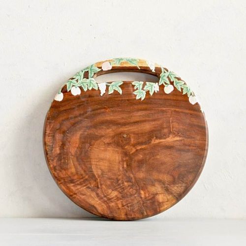 Painted Mango Wood Chopping Board, Size : 18×8 Inch