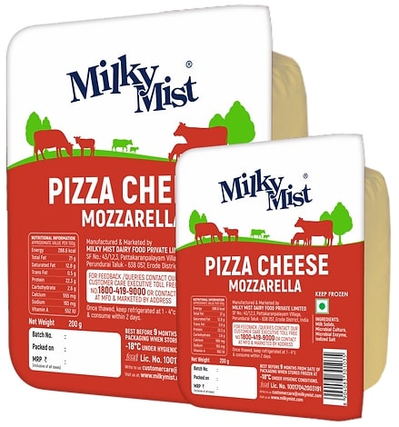 Milky Mist Mozzarella Pizza Cheese, Certification : FSSAI