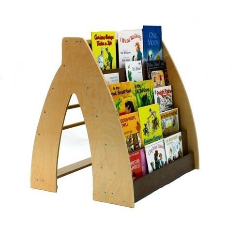 Rectangular Polished Wooden School Book Shelf, For Library Use, Size : Standard