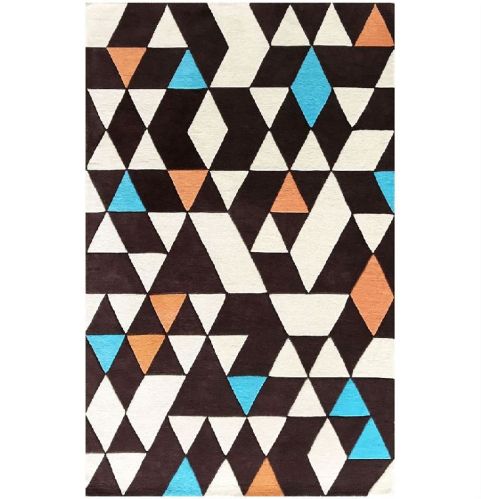 Rectangular Wool Multicolor Hand Tufted Rugs, For Home, Office, Hotel, Pattern : Printed