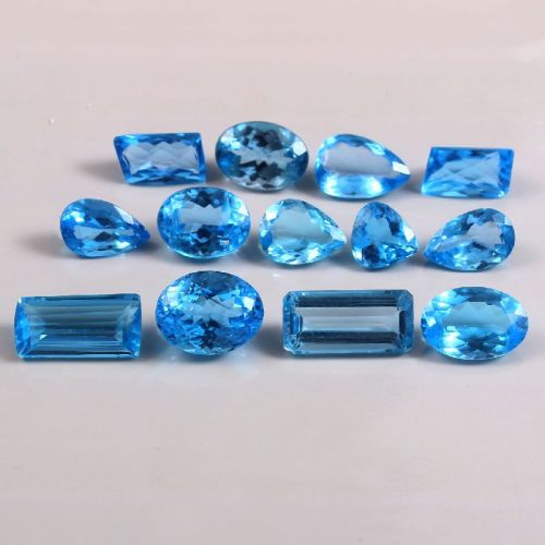 Natural Blue Topaz Nice Cut Luster Beautiful AAA Gemstone