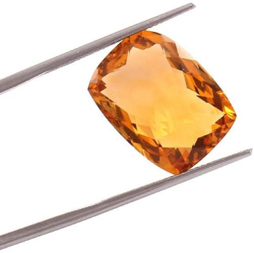 Natural Citrine AAA Quality 100% Natural Brandi Citrine Cut Cushion Gemstone