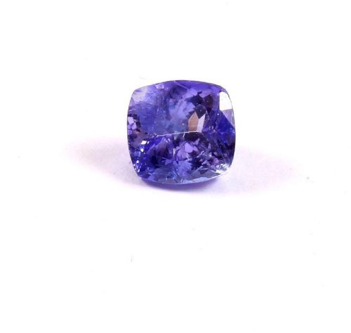 Natural Tanzanite Cushion Faceted Cut Gemstone, For Jewellery Use, Size : 0-10mm, 10-20mm, 20-30mm