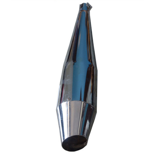 20MnCr5 Steel Royal Enfield Dolphin Silencer, Color : Chrome