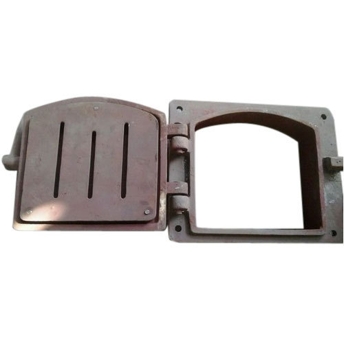 Polished Iron Boiler Fire Door, For Industrial, Open Style : Hinged