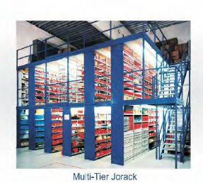 Josts Polished Metal Multi-Tier Racking System, For Industrial