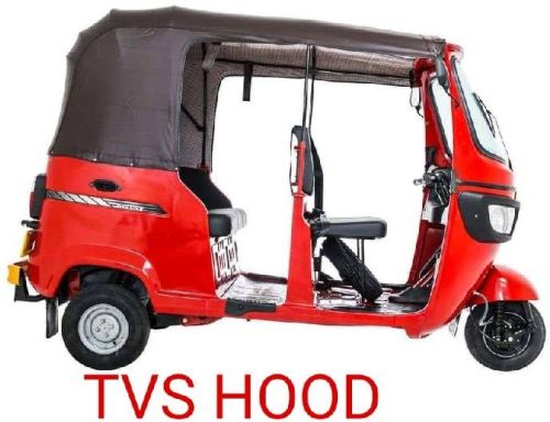 Non Polished Rexin TVS King Hood, For Auto Rickshaw Use, Size : Standard