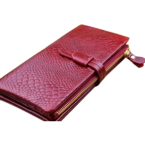Ladies Leather Wallet, Technics : Machine Made