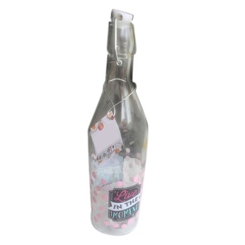 Plastic Glass Bottle, For Water Storage, Pattern : Printed  