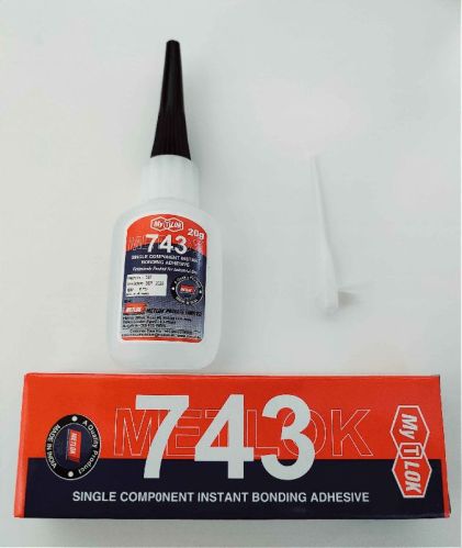Metlok Cyanoacrylate My-T-Lok 743, For Industrial Use, Feature : Heat Resistant, Waterproof