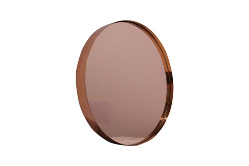 Finessee Overseas 3.7 Kg Decorative Mirror Glass, Shape : Round